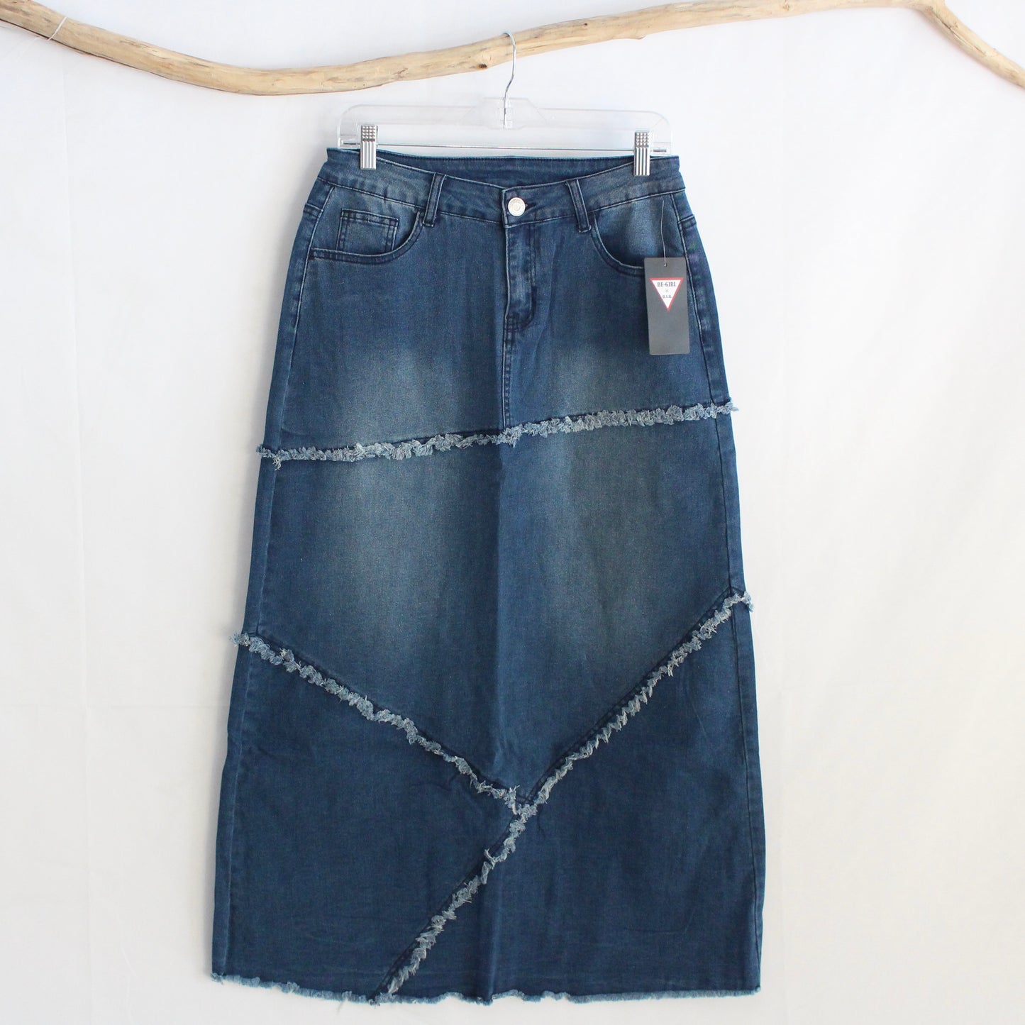 The Alyssa - Long Denim Skirt