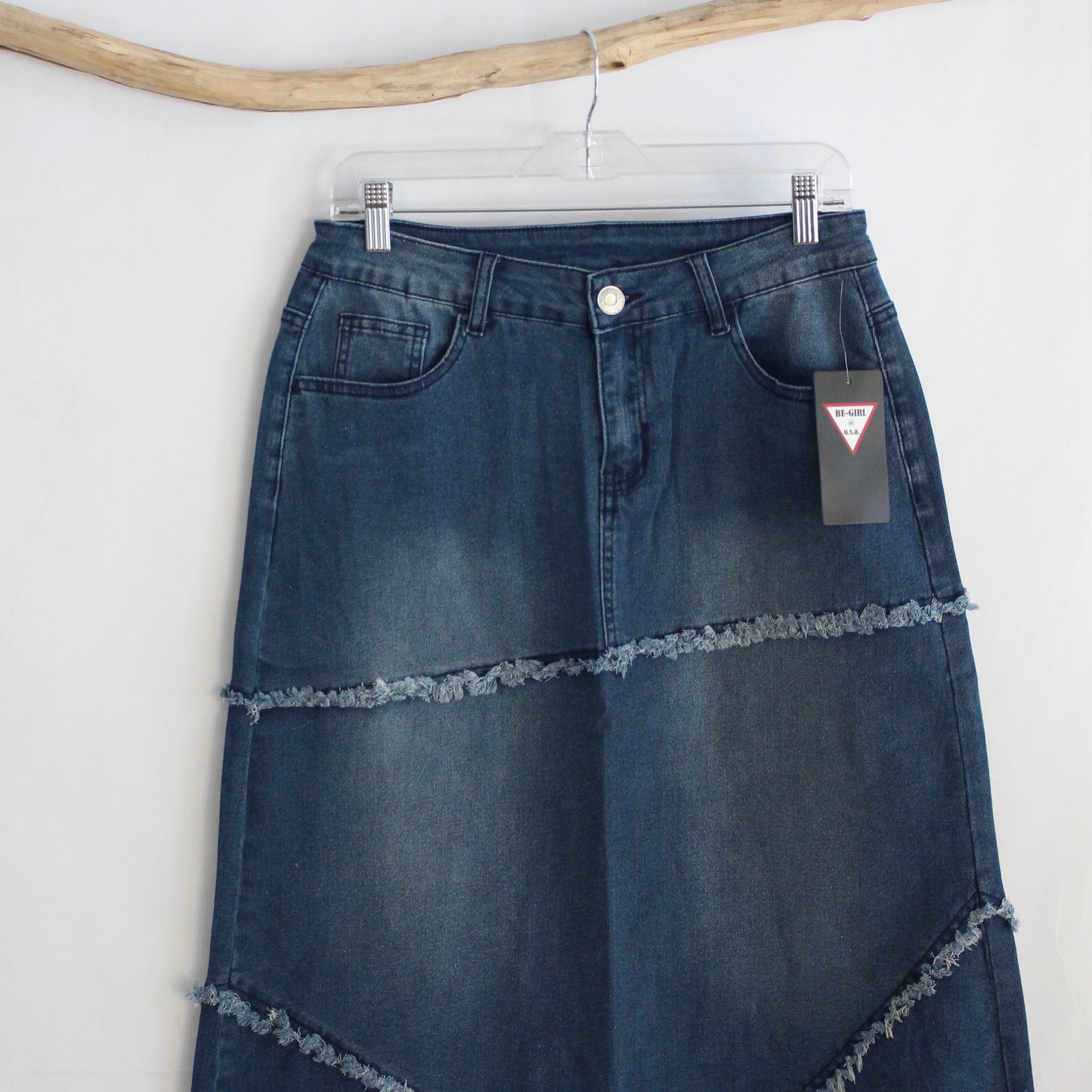 The Alyssa - Long Denim Skirt