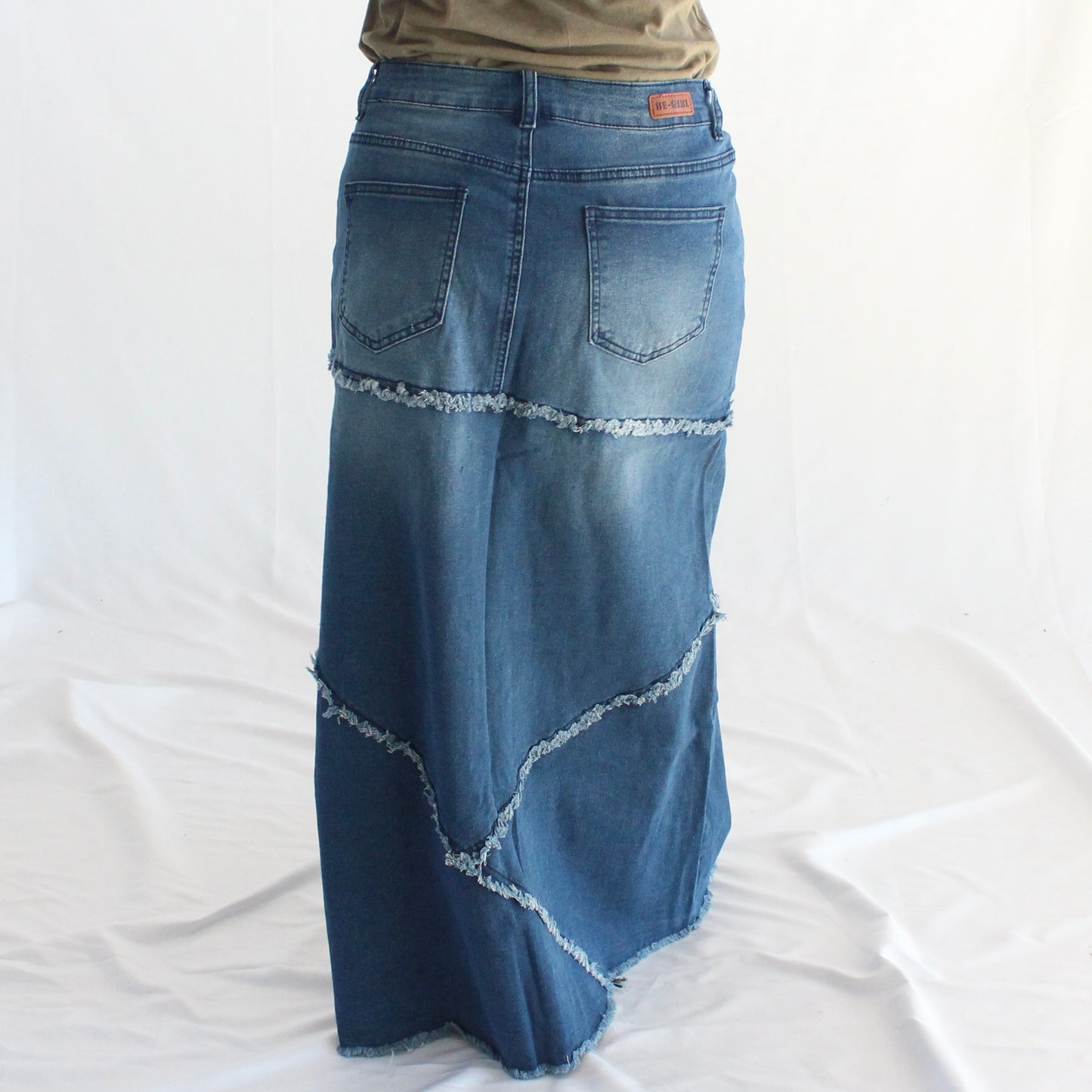 The Alyssa - Long Denim Skirt