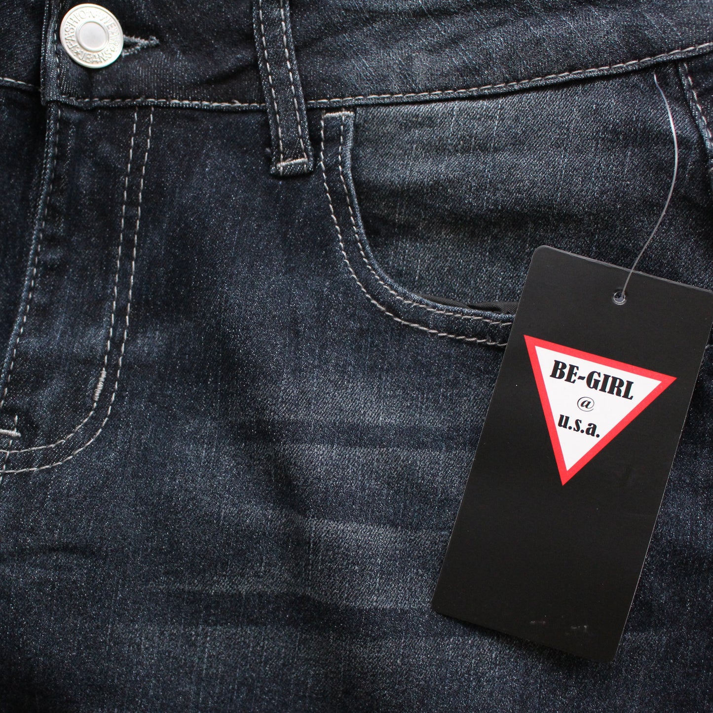 The Julia - Black Denim Long Skirt