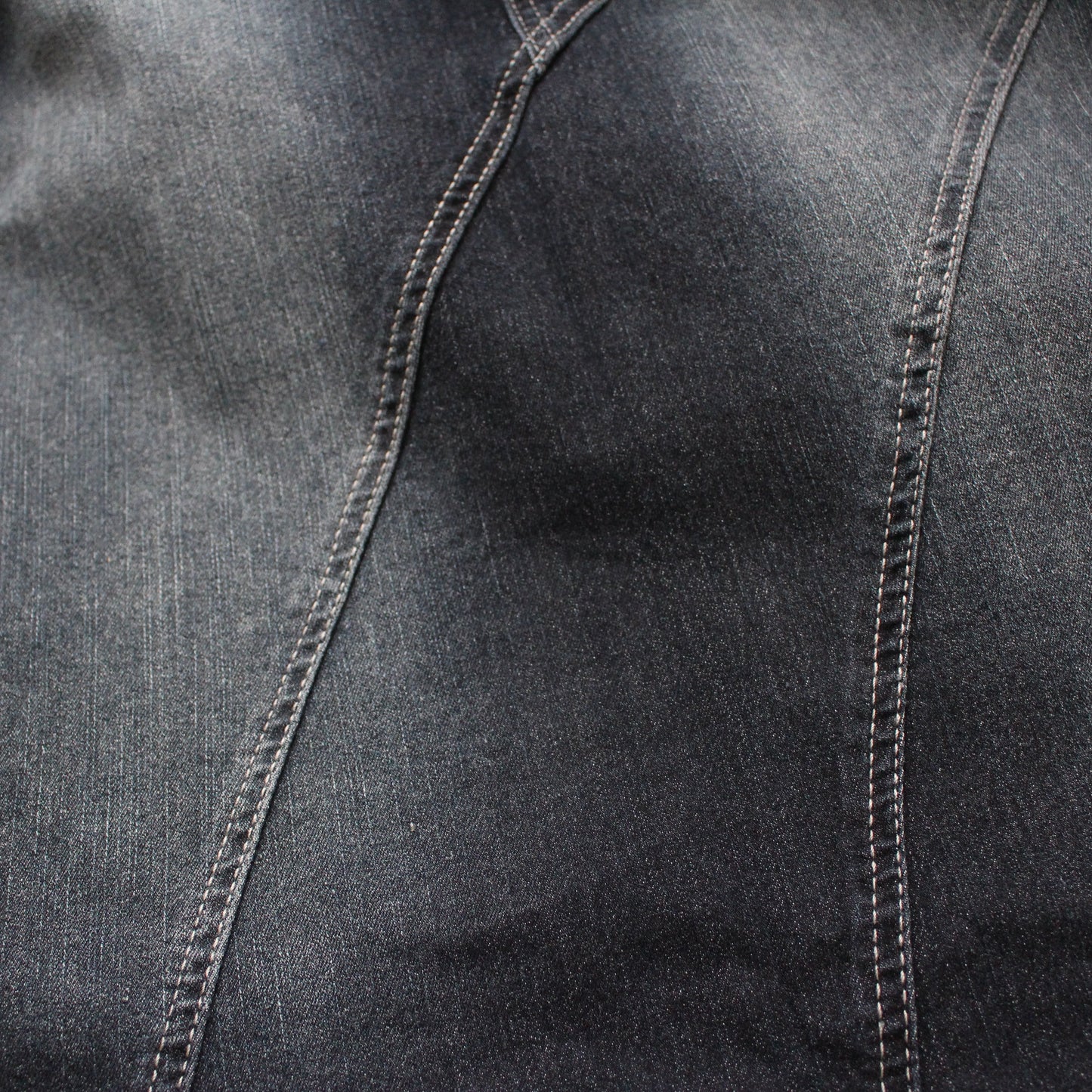 The Julia - Black Denim Long Skirt