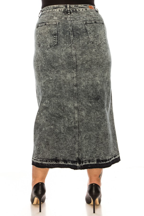 The Lauren - Distressed Black Denim