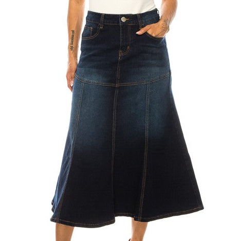 The Lena - Midi A-line Flare Skirt