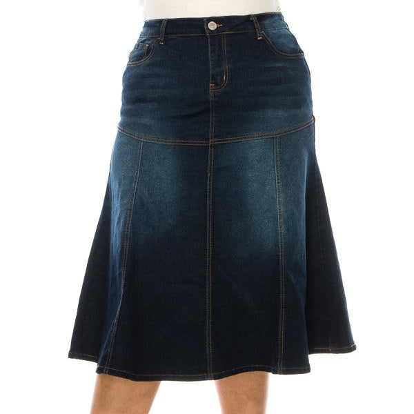 The Lena - Midi A-line Flare Skirt