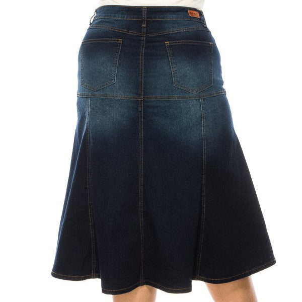 The Lena - Midi A-line Flare Skirt