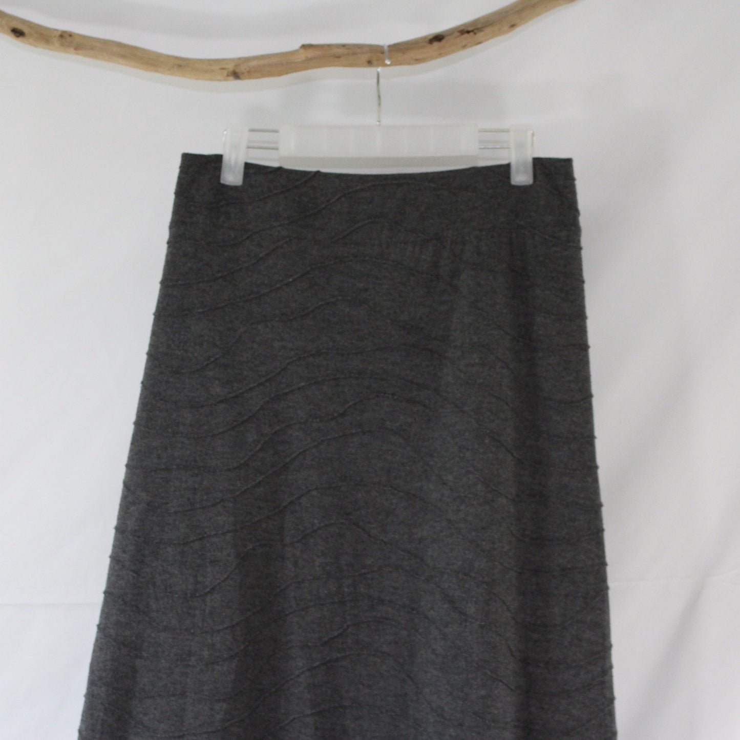 Preloved Size 4XL Grey Maxi Skirt