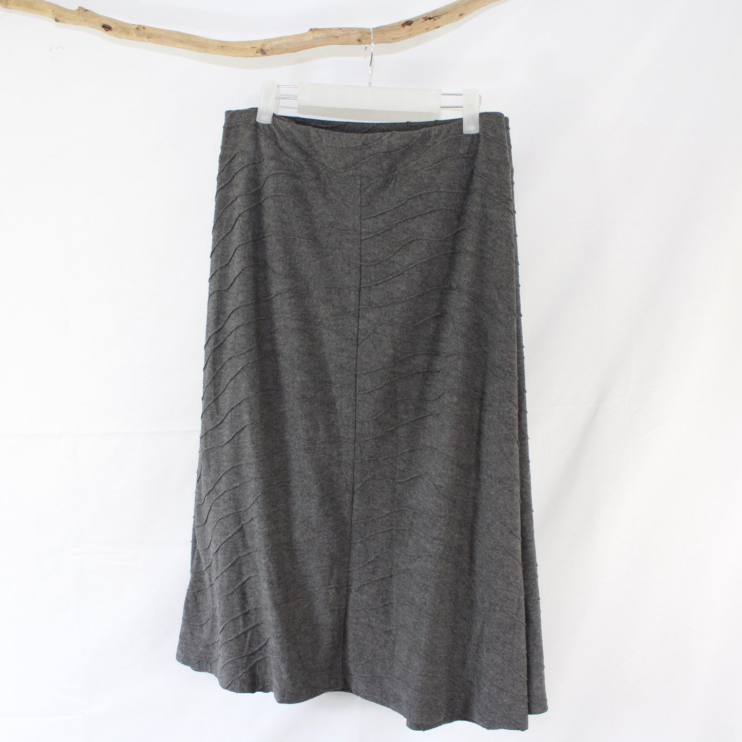 Preloved Size 4XL Grey Maxi Skirt