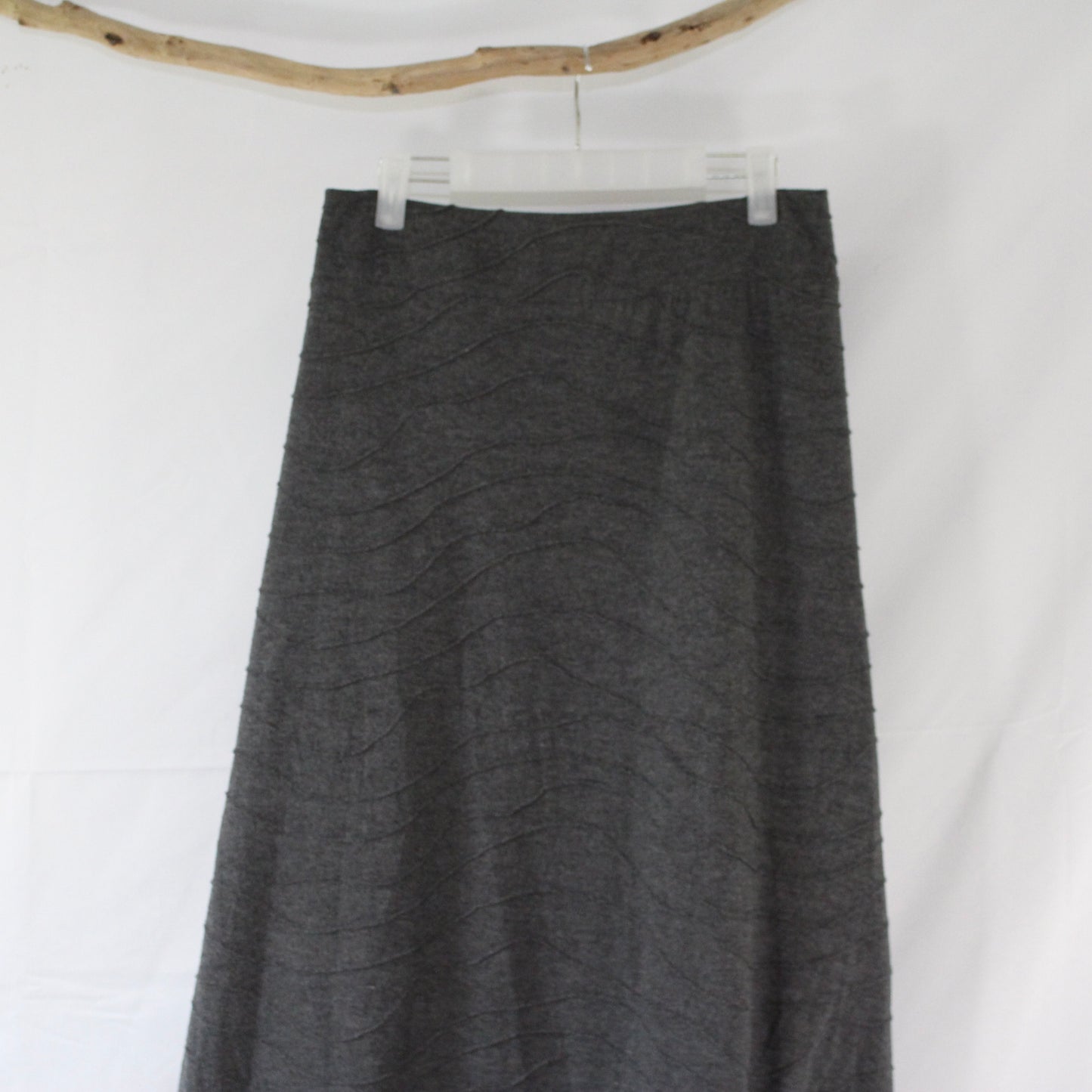 Preloved Size 4XL Grey Maxi Skirt