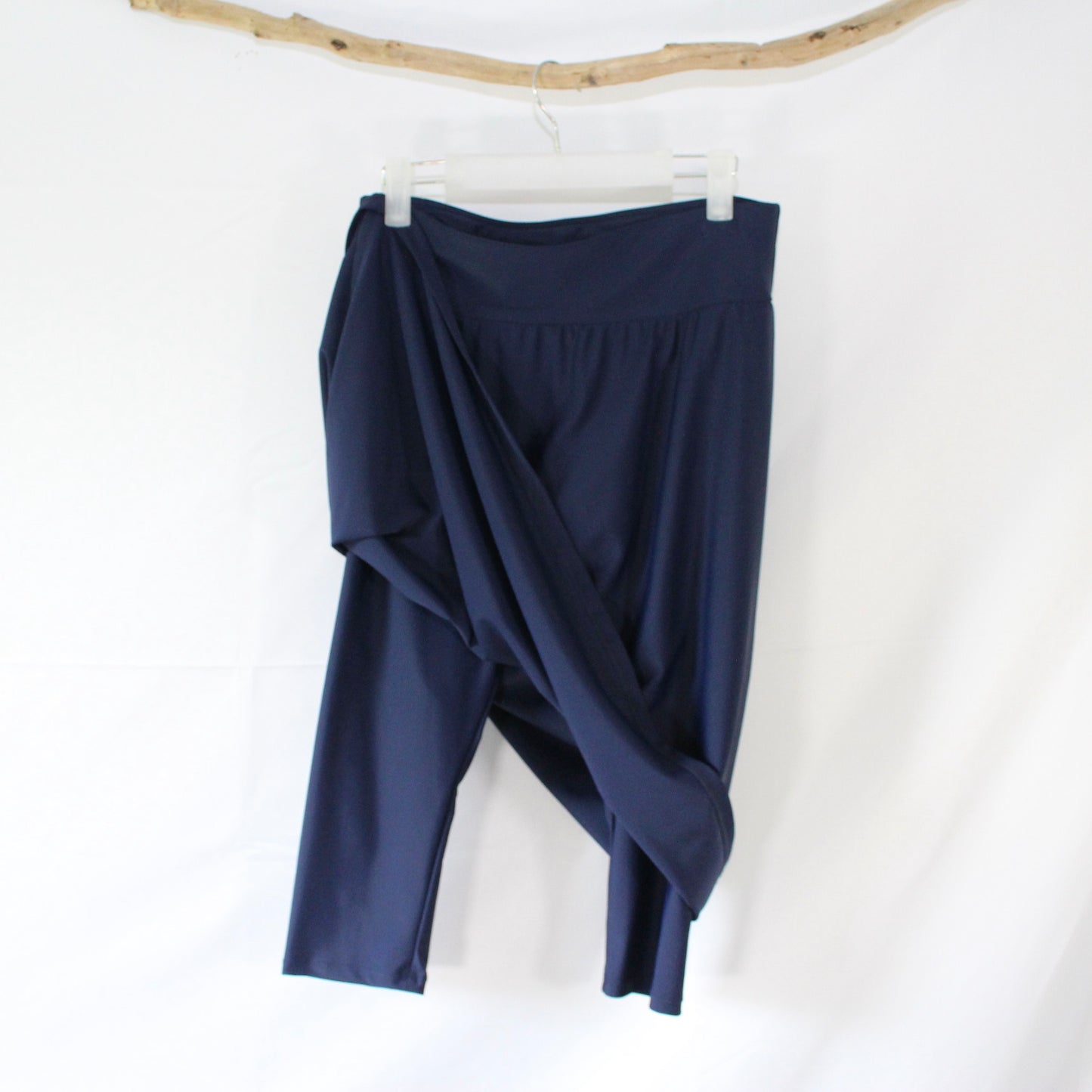 The Zoey - Navy Long Swim Skort