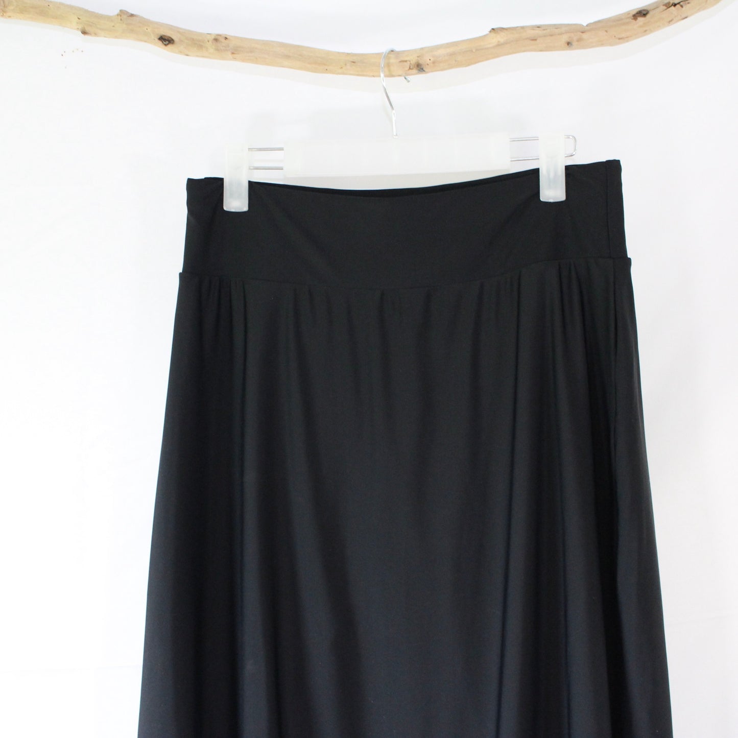 The Zoey - Black Long Swim Skort