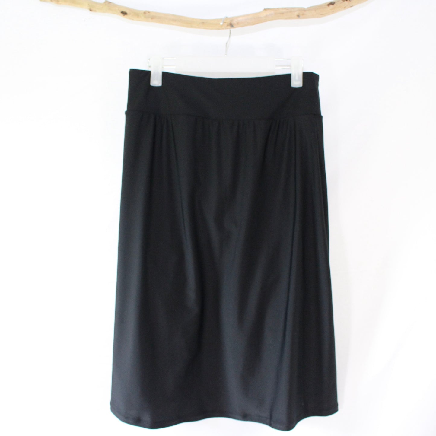 The Zoey - Black Long Swim Skort