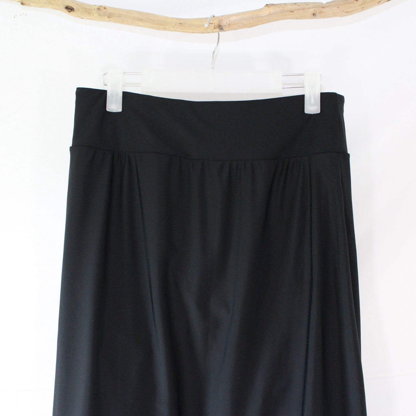 The Zoey - Black Long Swim Skort