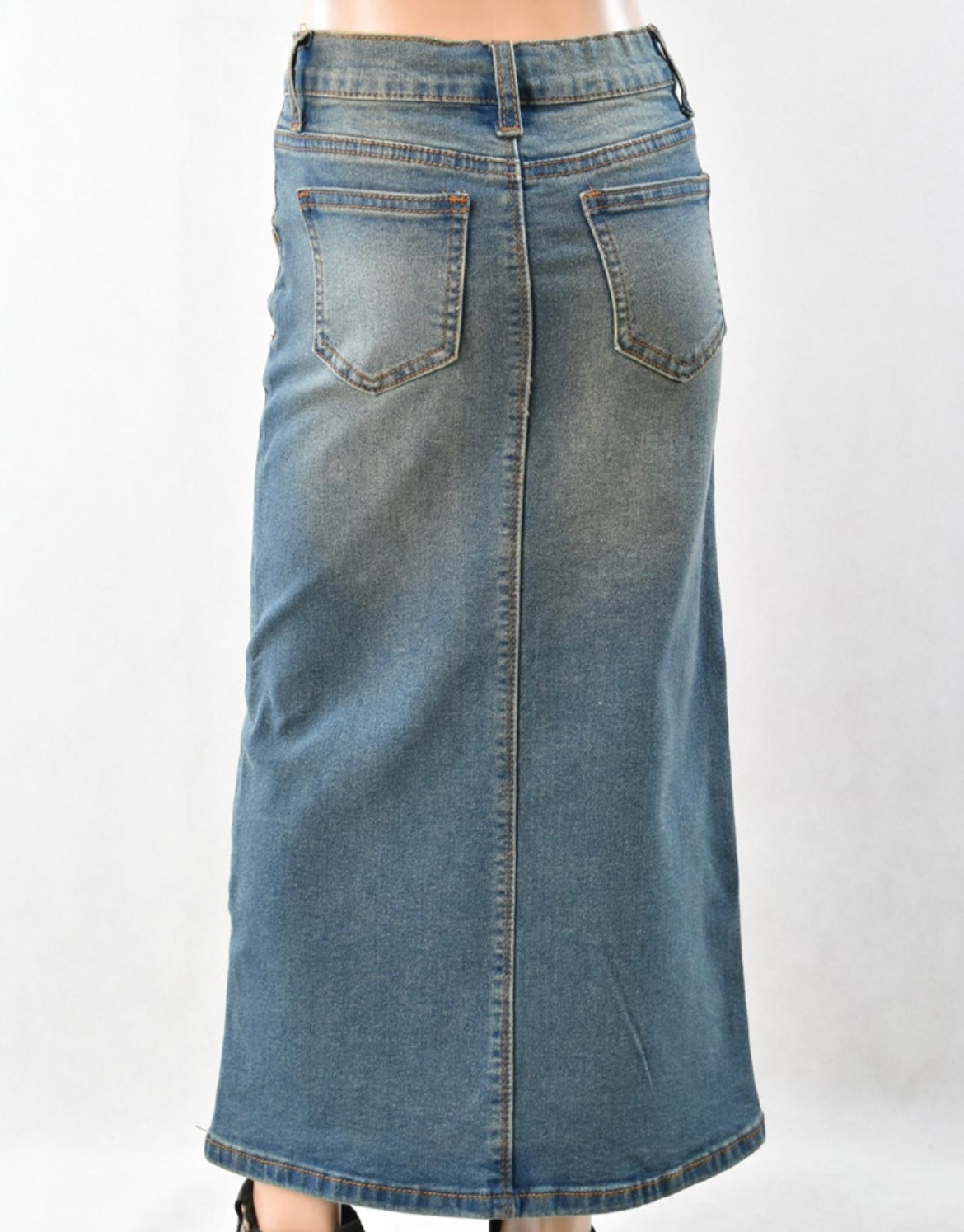 The Clara - Girls Long Jean Skirt