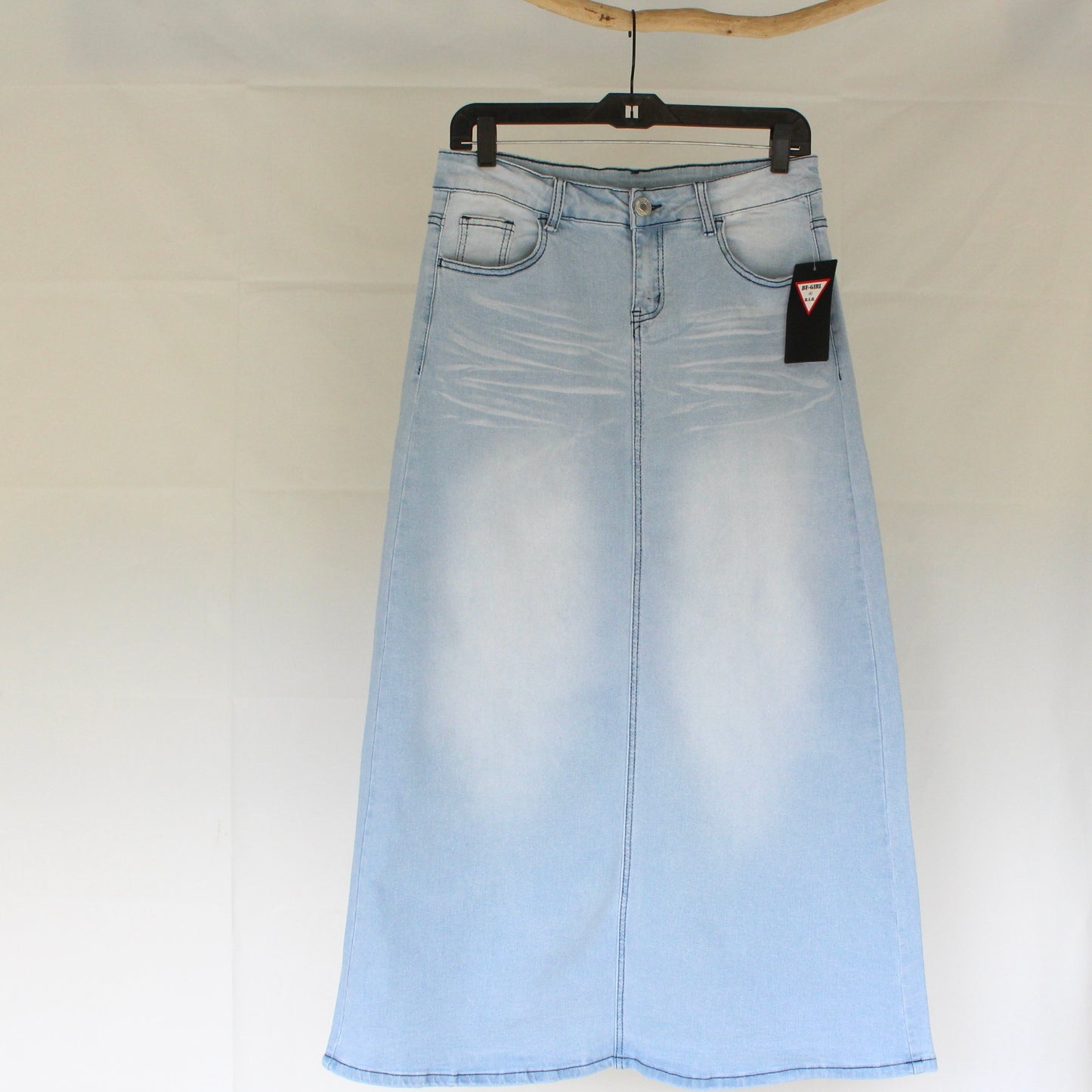 The Christine - Light Wash Denim Skirt