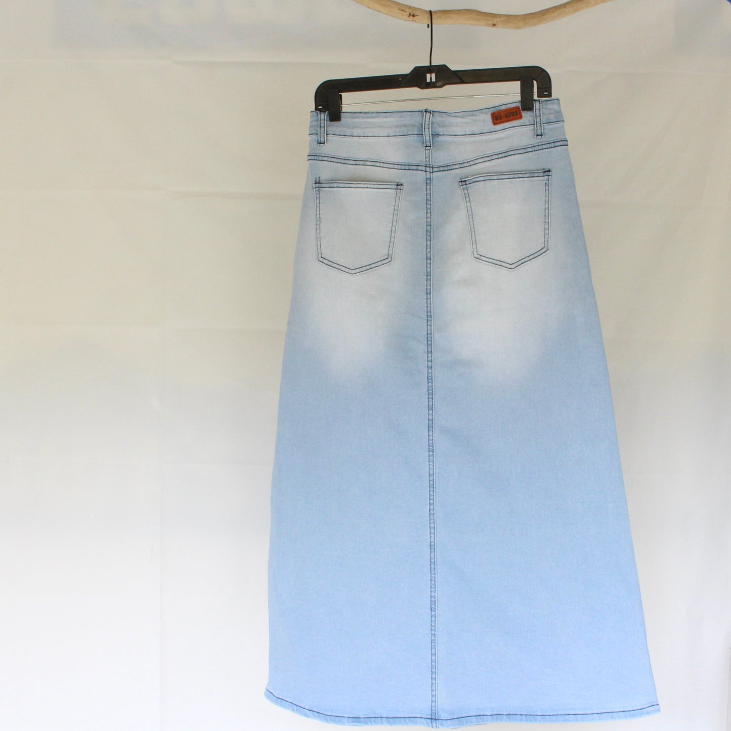 The Christine - Light Wash Denim Skirt