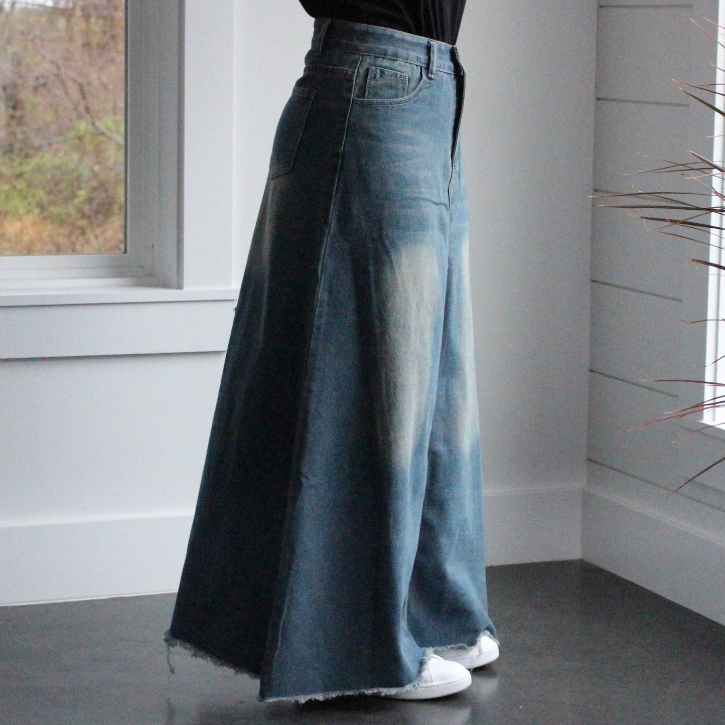 The Effie - Long Jean Skirt