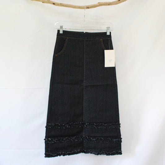 The Rosie - Girls Black Denim Skirt