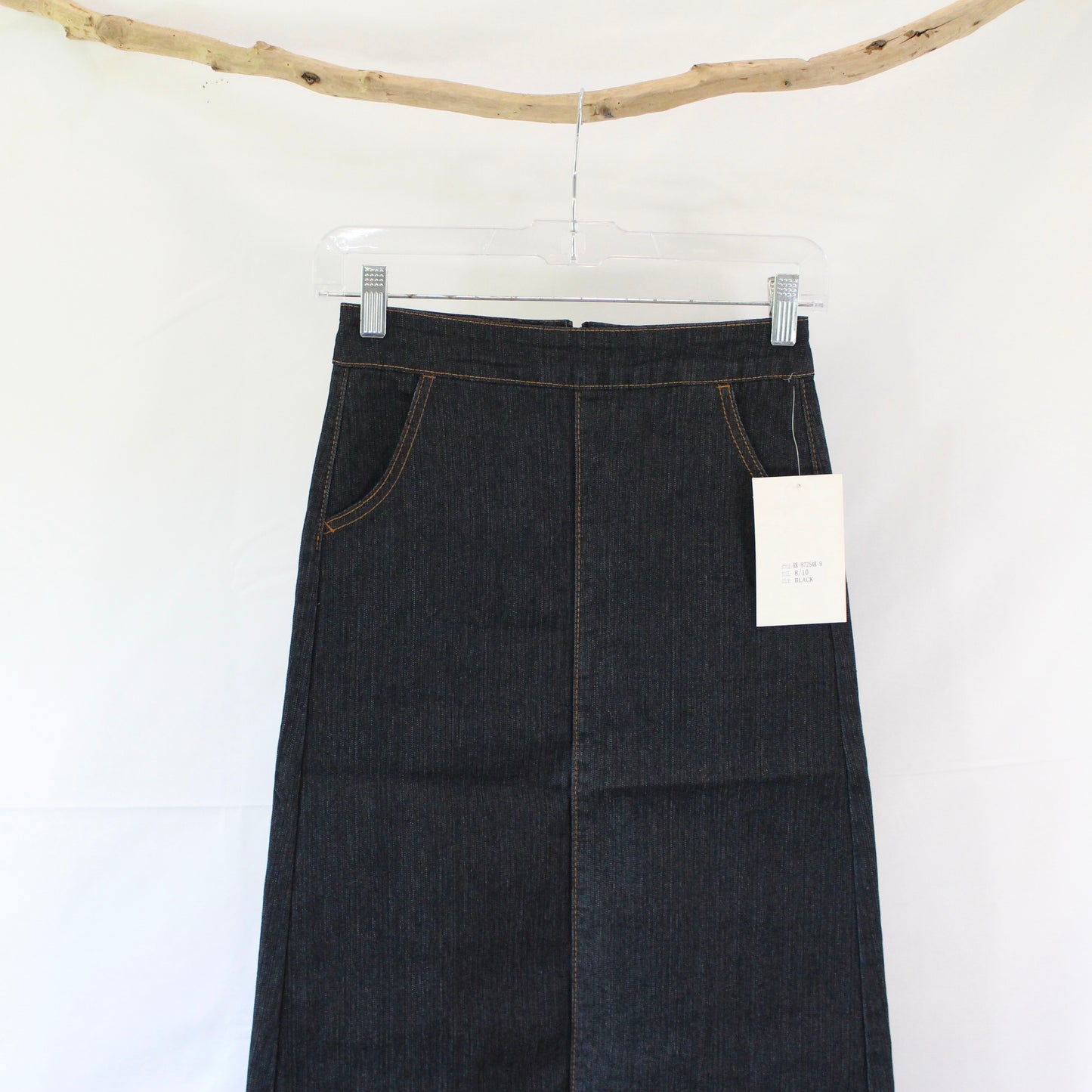 The Rosie - Girls Black Denim Skirt