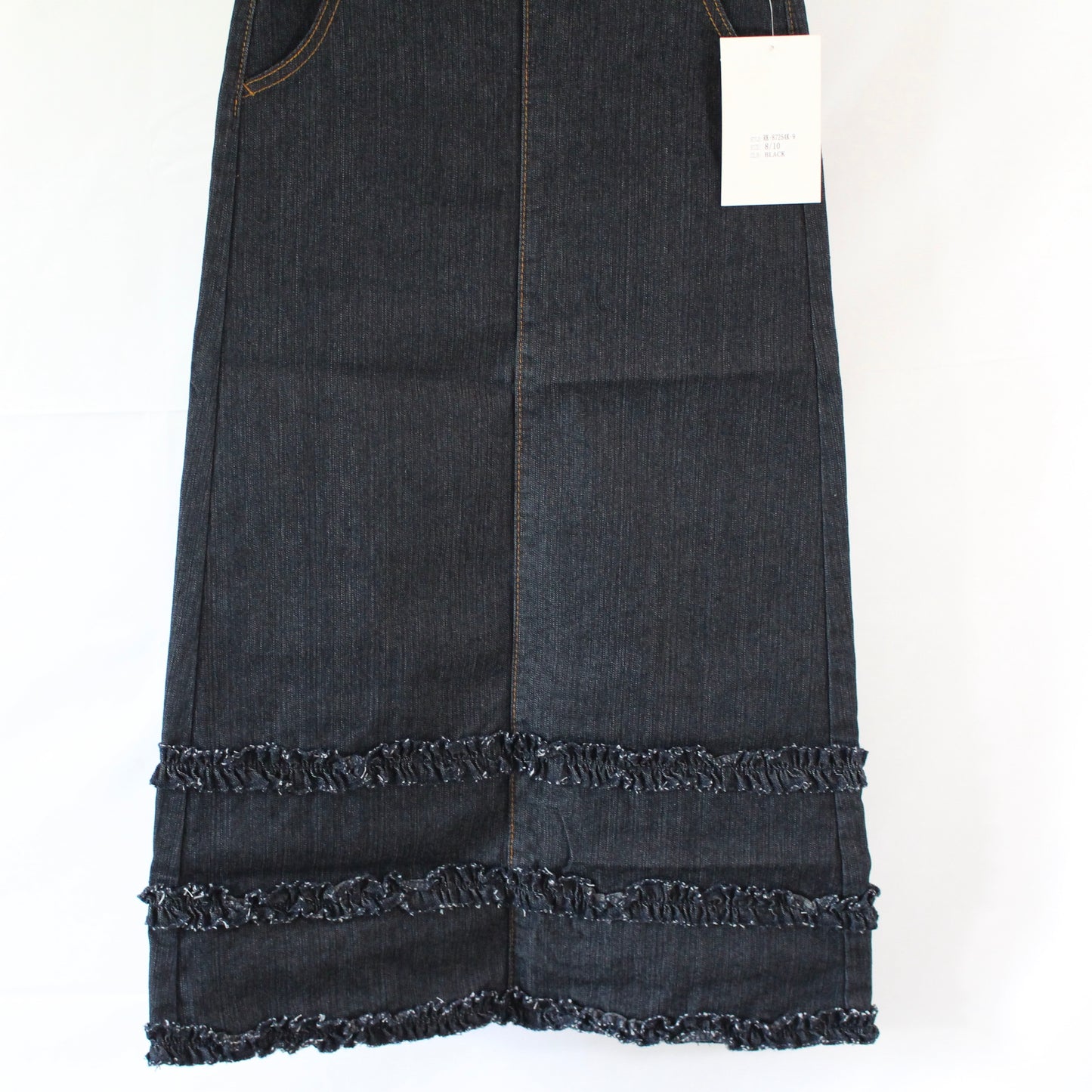 The Rosie - Girls Black Denim Skirt