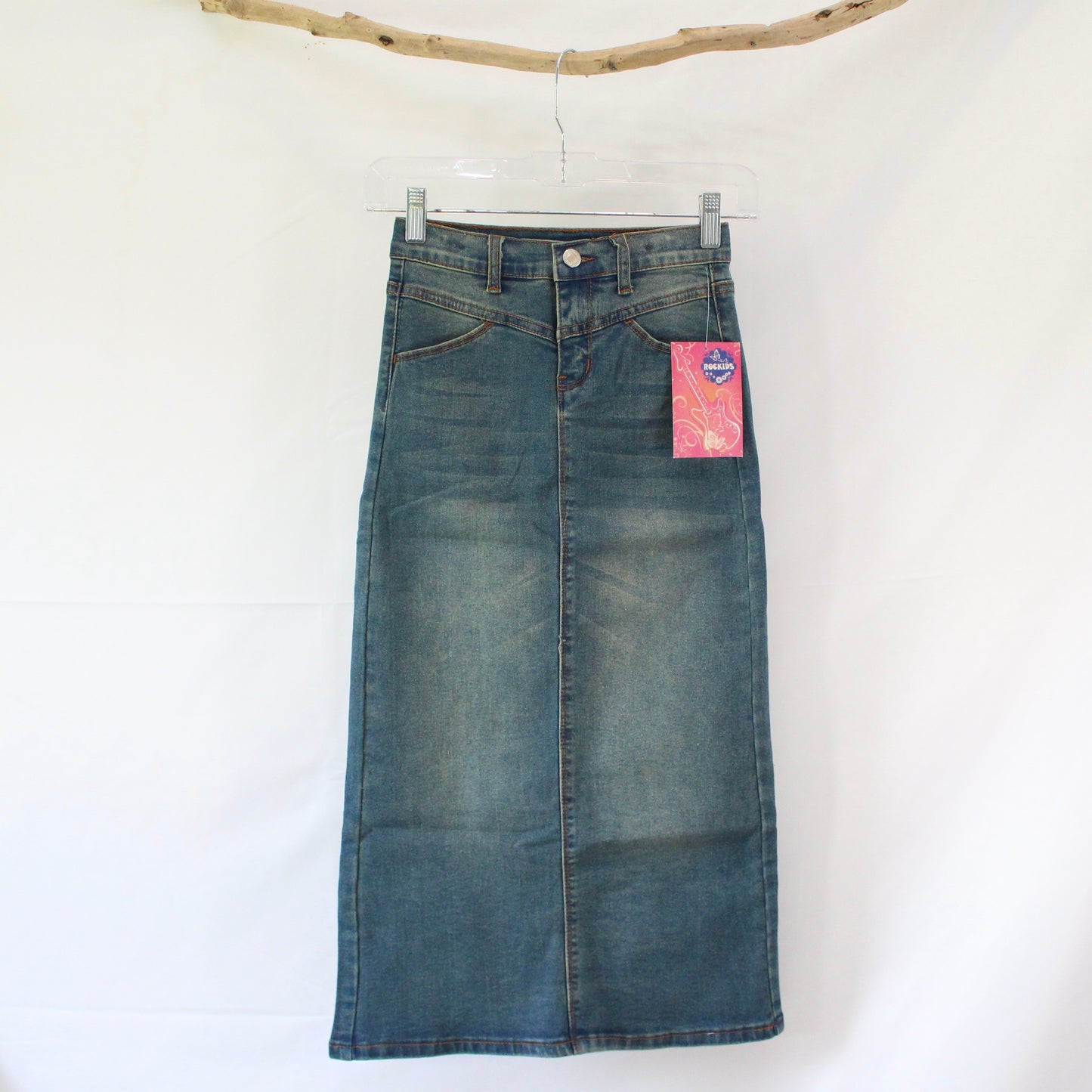 The Clara - Girls Long Jean Skirt