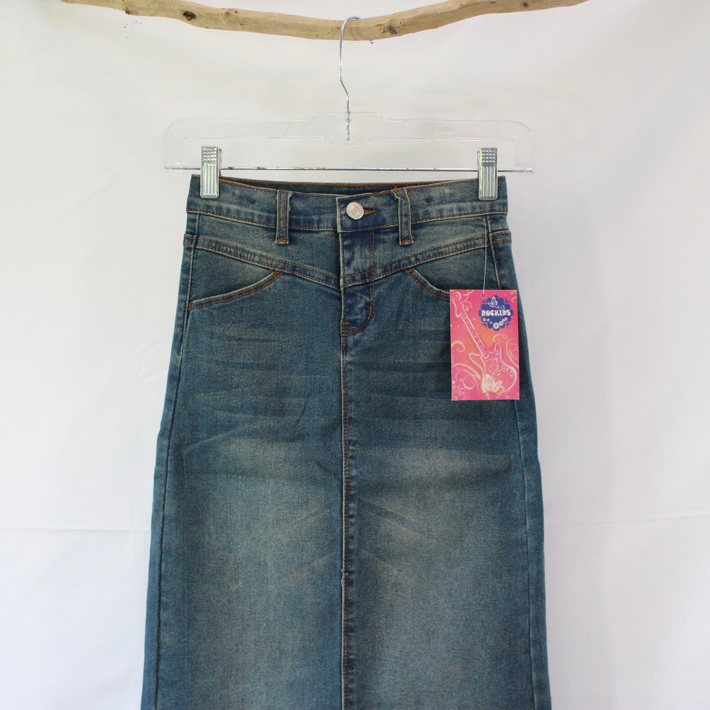 The Clara - Girls Long Jean Skirt