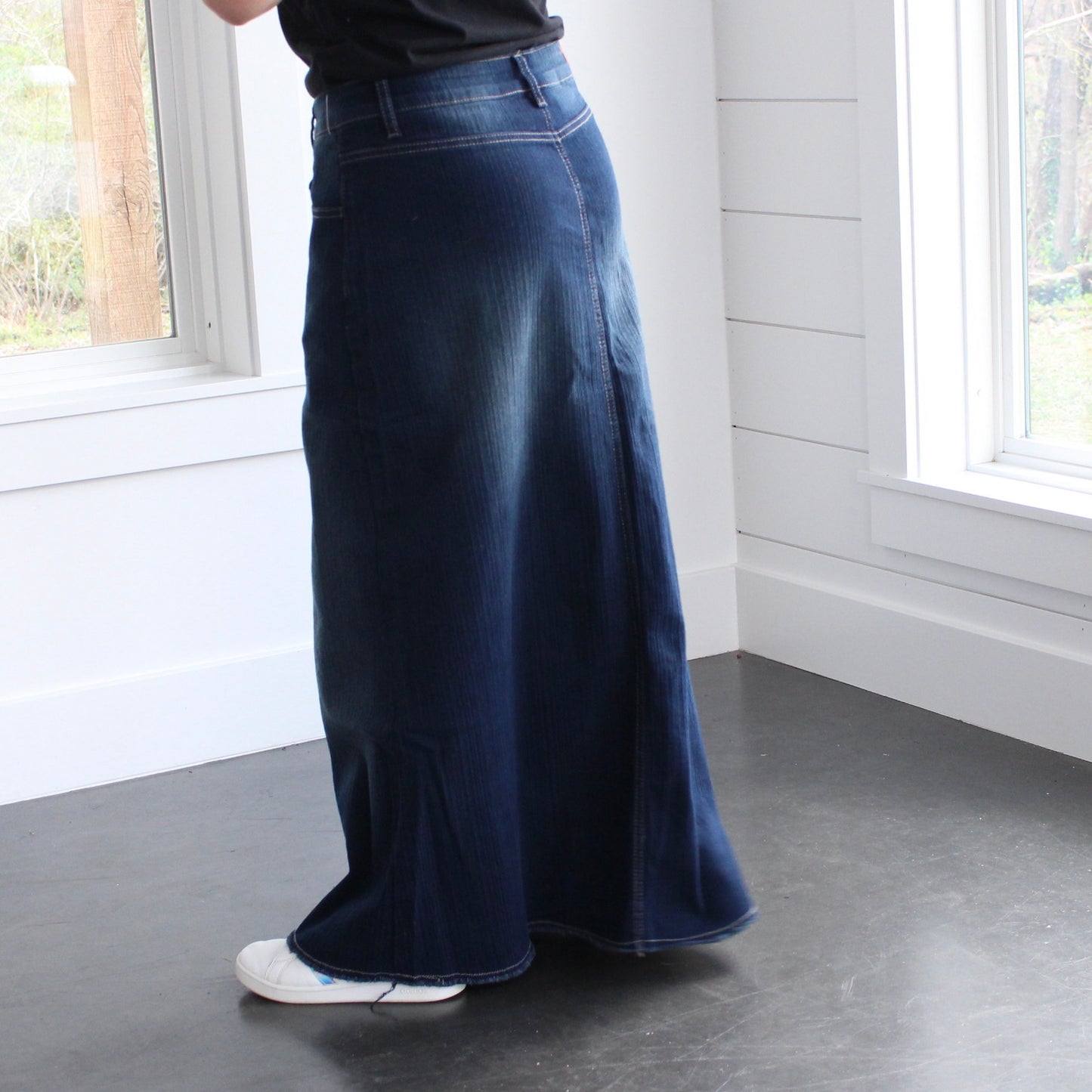 The Susanna - Dark Wash Jean Skirt