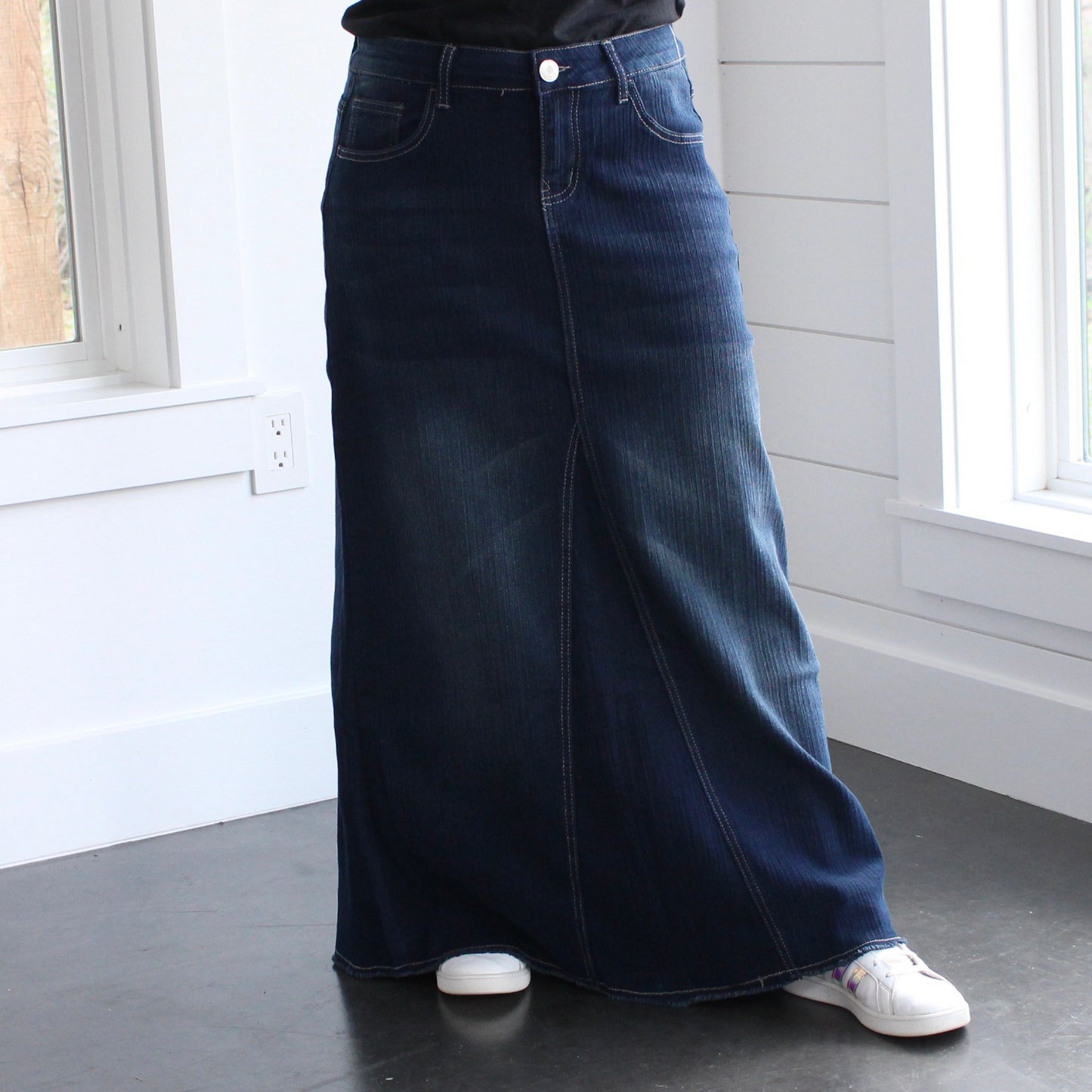 The Susanna - Dark Wash Jean Skirt