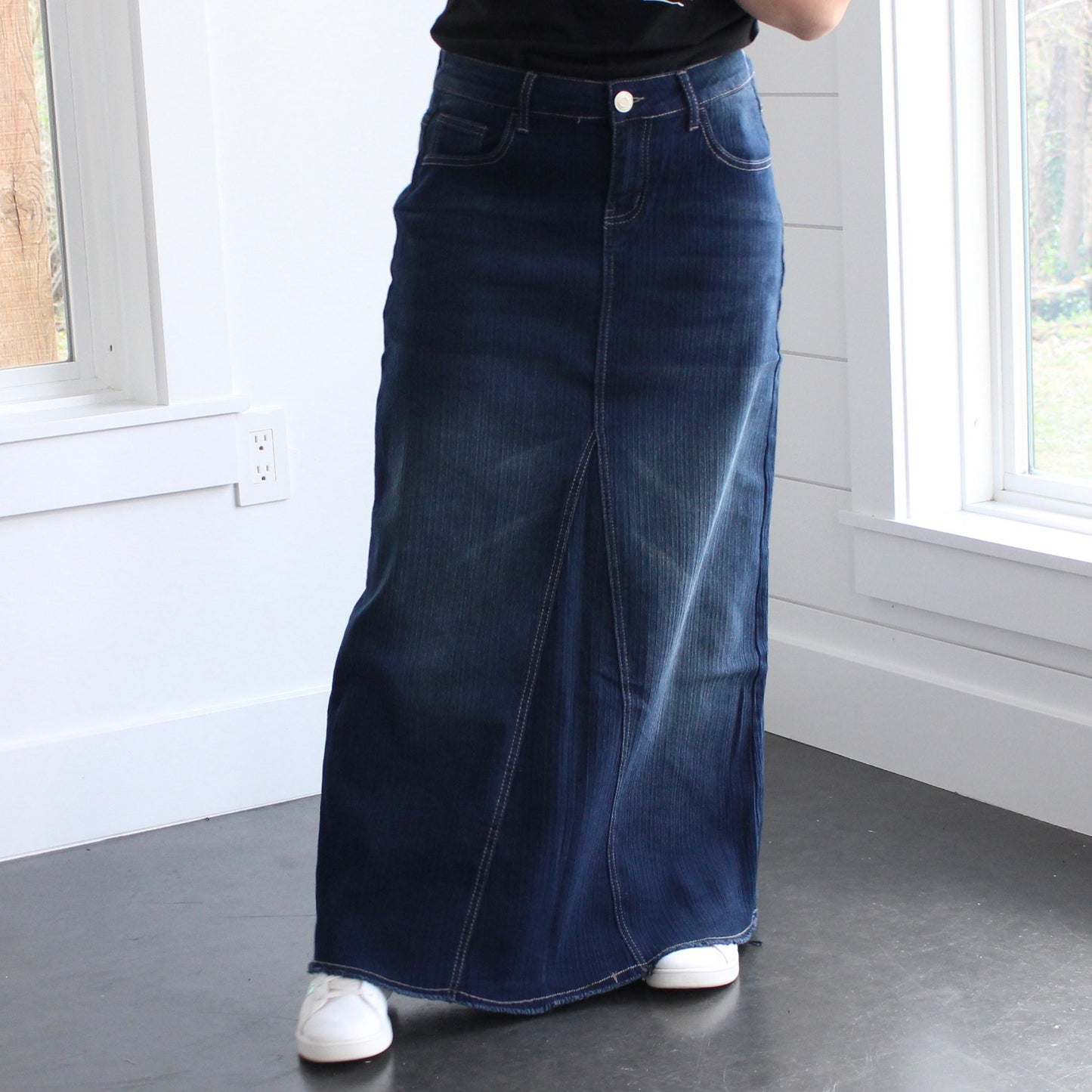 The Susanna - Dark Wash Jean Skirt