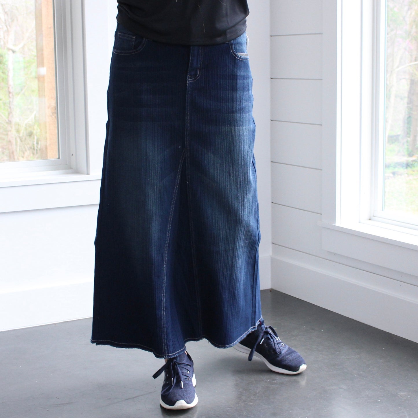 The Susanna - Dark Wash Jean Skirt