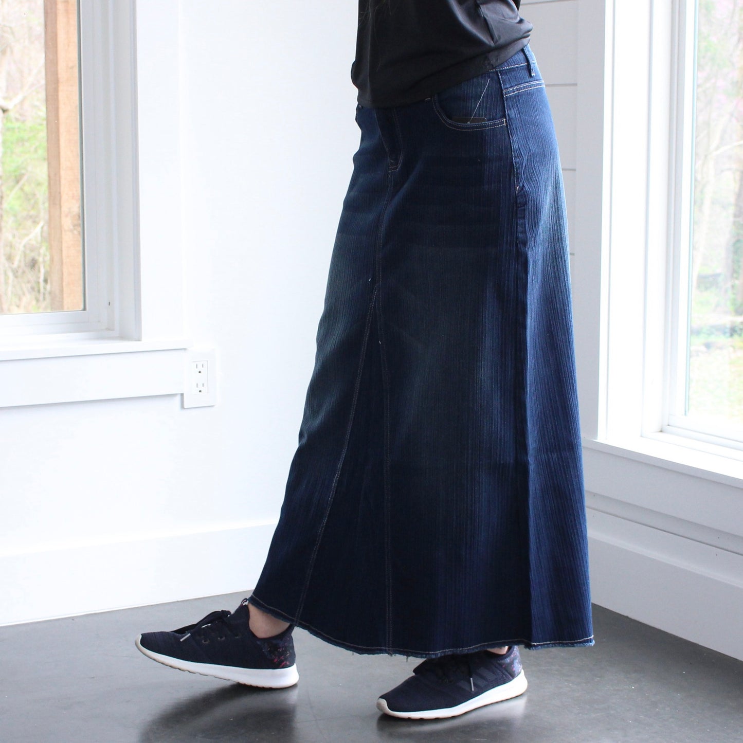 The Susanna - Dark Wash Jean Skirt