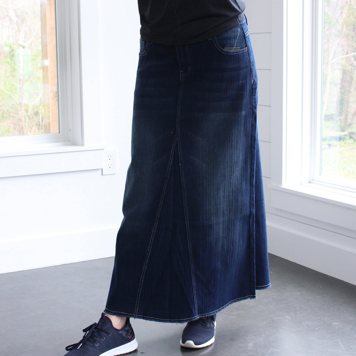 The Susanna - Dark Wash Jean Skirt