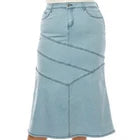 The Edith - Light Wash Maxi Skirt